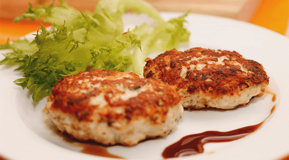 Schnitzel de polo para adelgazar cunha nutrición adecuada